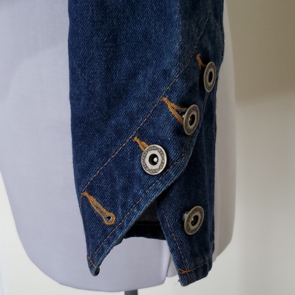 Unique Rave Jean Jacket –Size Small - Picture 5 of 13